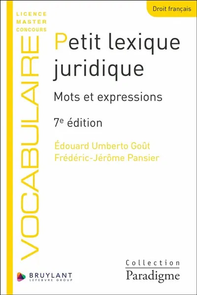 Petit lexique juridique : mots et expressions