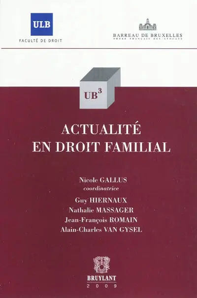 Actualité en droit familial