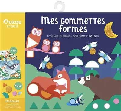 Mes gommettes formes. My shape stickers. Mis forma pegatinas