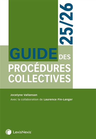 Guide des procédures collectives 2025-2026