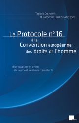 Le protocole n° 16 à la Convention européenne des droits de l'homme : mise en oeuvre et effets de la procédure d'avis consultatifs