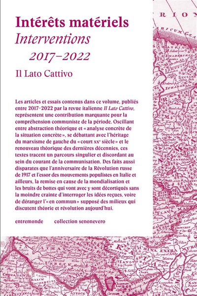 Intérêts matériels : interventions, 2017-2022
