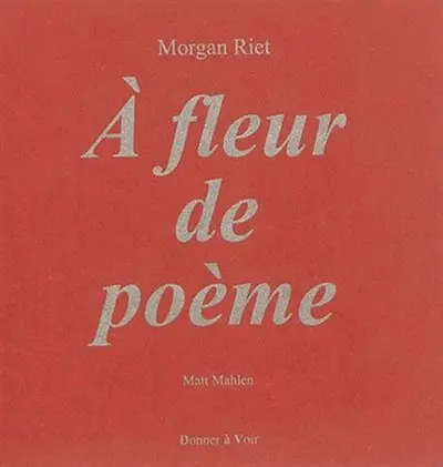A fleur de poème