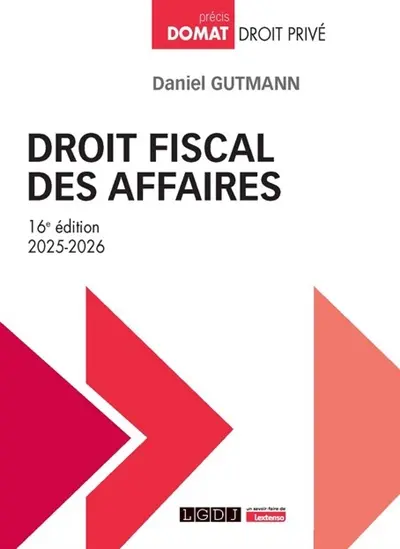 Droit fiscal des affaires : 2025-2026