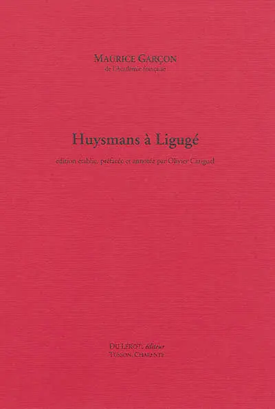 Huysmans à Ligugé