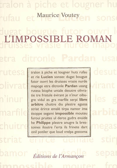 L'impossible roman
