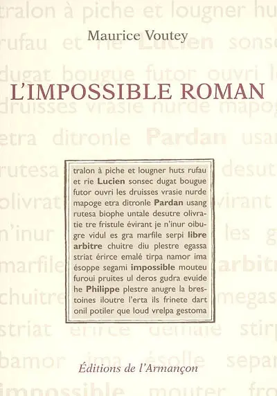 L'impossible roman