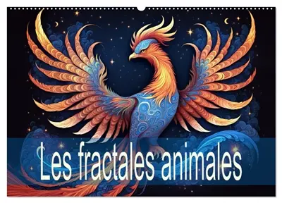 Les fractales animales (Calendrier mural 2026 DIN A2 vertical), CALVENDO calendrier mensuel : Un régal pour les yeux, haut en couleur et en animaux.
