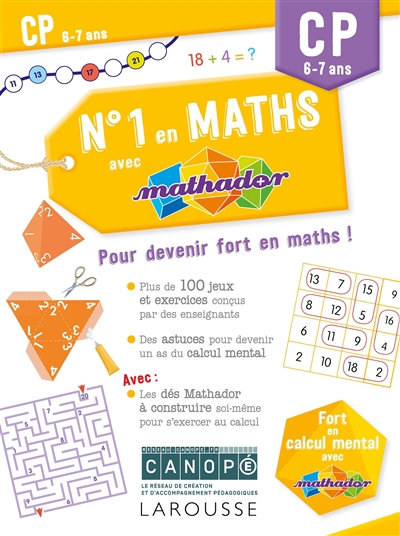 N°1 en maths avec Mathador CP, 6-7 ans