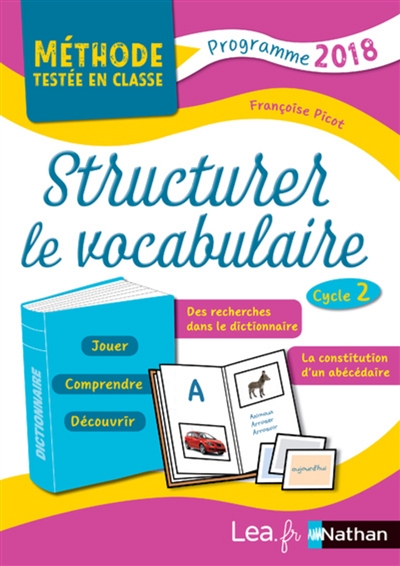 Structurer le vocabulaire cycle 2 programme 2018