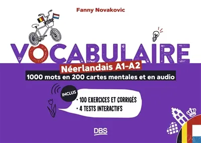 Vocabulaire néerlandais A1-A2 : 1.000 mots en 200 cartes mentales et en audio