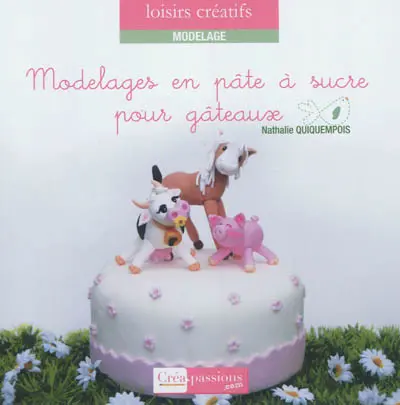Modelages en pâte à sucre pour gâteaux