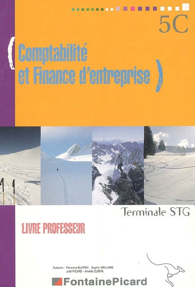 Comptabilité et finance d'entreprise, terminale STG : livre professeur