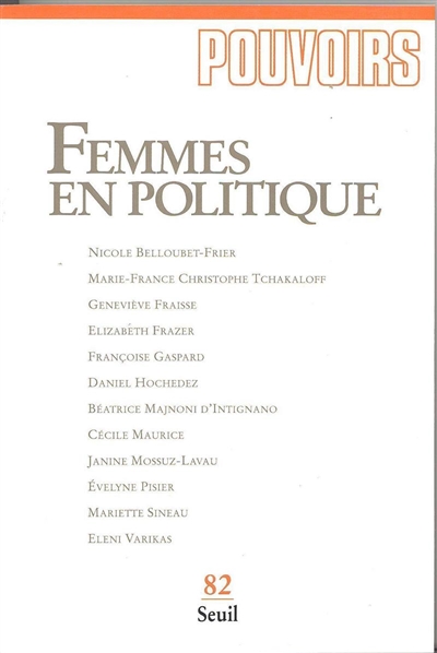 Pouvoirs, n° 82. Femmes en politique
