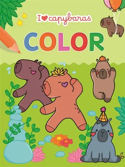 I love capybaras : color