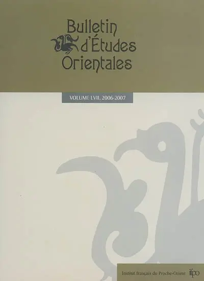 Bulletin d'études orientales, n° 57
