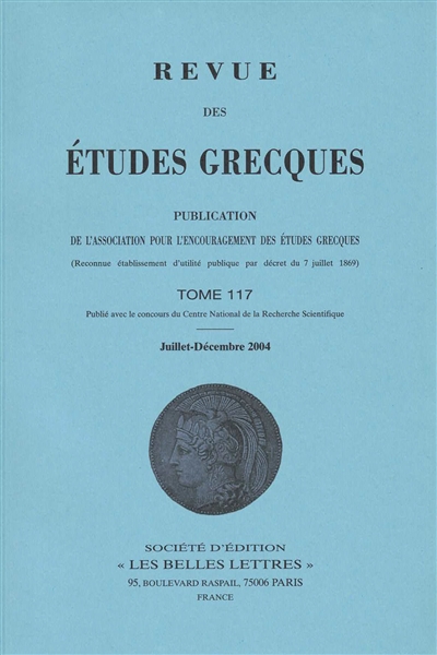 Revue des études grecques,...