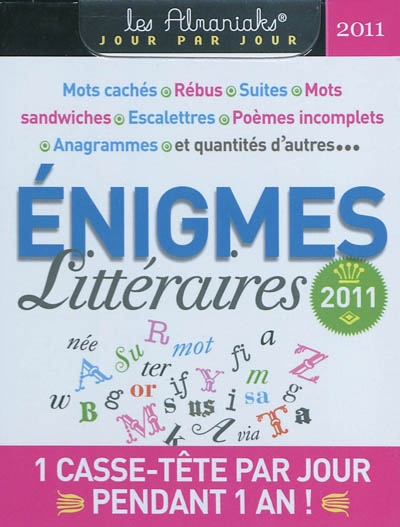 Enigmes littéraires 2011