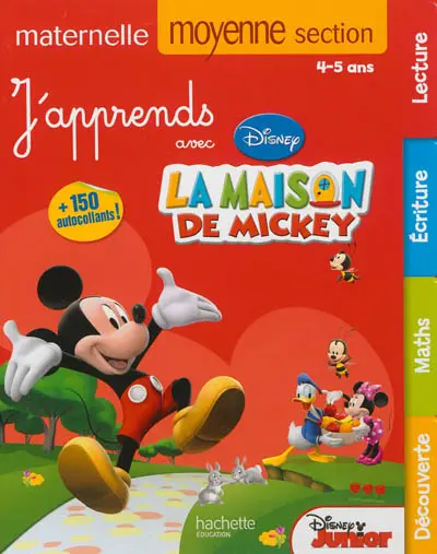 J'apprends avec la maison de Mickey, moyenne section maternelle : 4-5 ans