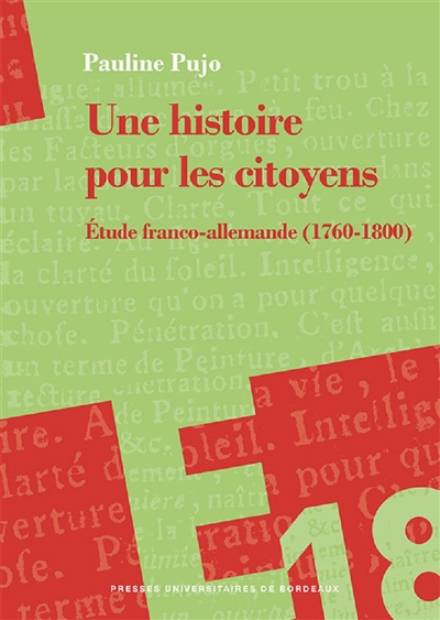 Une histoire pour les citoyens : étude franco-allemande (1760-1800)