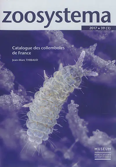 Zoosystema, n° 39-3. Catalogue des collemboles de France