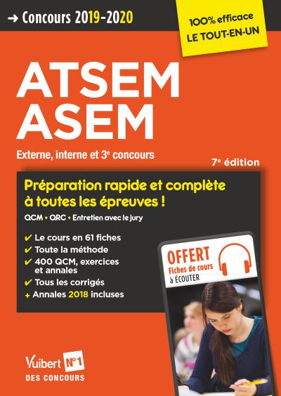ATSEM, ASEM : externe, interne et 3e concours : concours 2019-2020