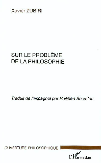 Sur le problème de la philosophie