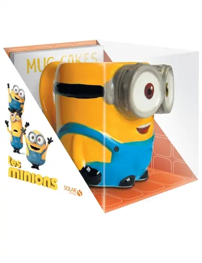 Minions : Bob le mug en céramique + le livre de recettes de mug cakes