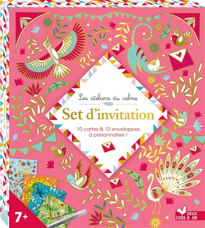 Set d'invitation : 10 cartes & 10 enveloppes à personnaliser !