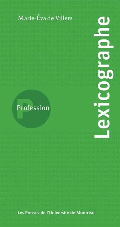 Profession, lexicographe