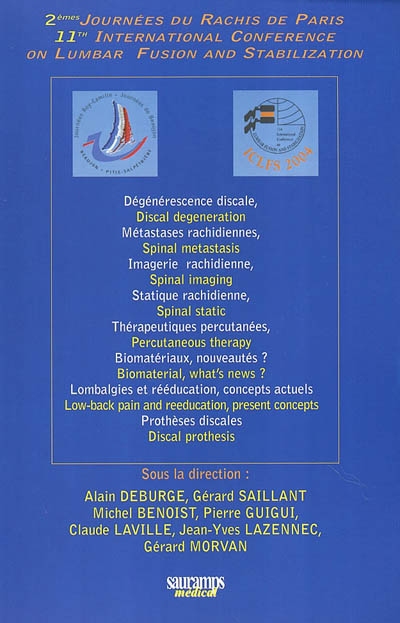 2es Journées du rachis de...