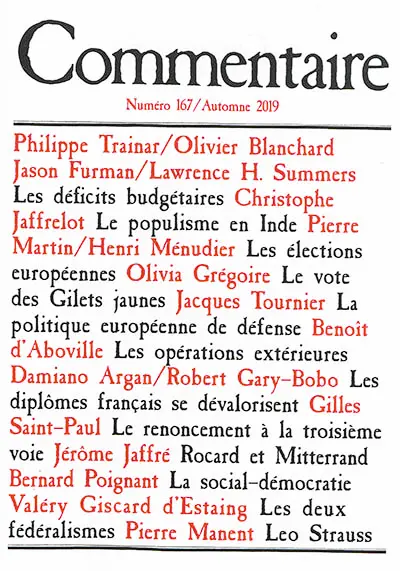 Commentaire, n° 167
