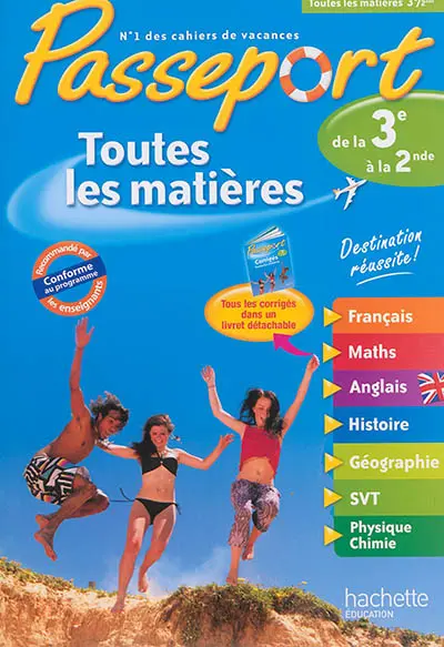 Passeport toutes les matières, de la 3e à la 2de
