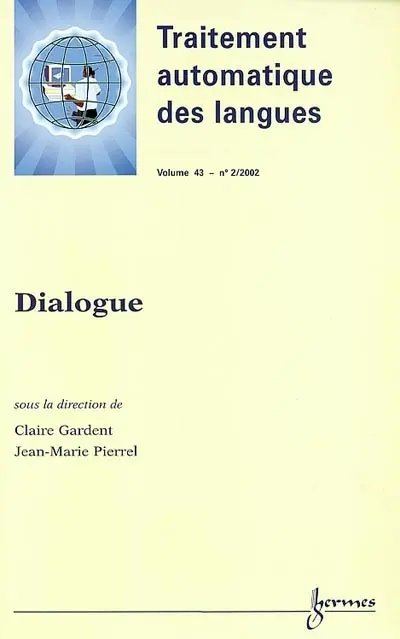 Traitement automatique des langues, n° 2 (2002). Dialogue