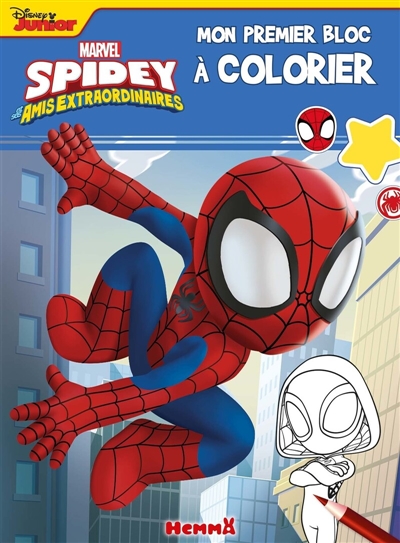Marvel Spidey et ses amis extraordinaires : Mon premier bloc à colorier (Spidey mur)