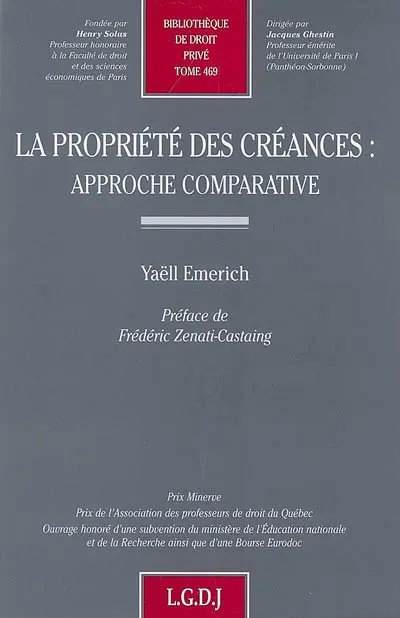 La propriété des créances : approche comparative