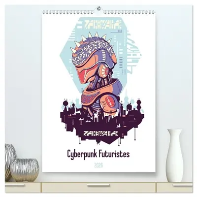 Cyberpunk Futuristes (Calendrier mural 2026 DIN A2 horizontal) calendrier de bureau : Cyberpunk : Un monde rempli de robots futuristes, de cyborgs et d'action de science-fiction !