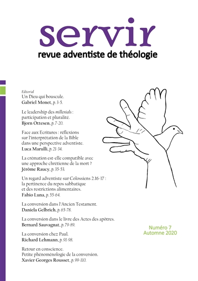 Servir N°7 : Revue adventiste de théologie : Automne 2020