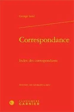 Correspondance. Index des correspondants