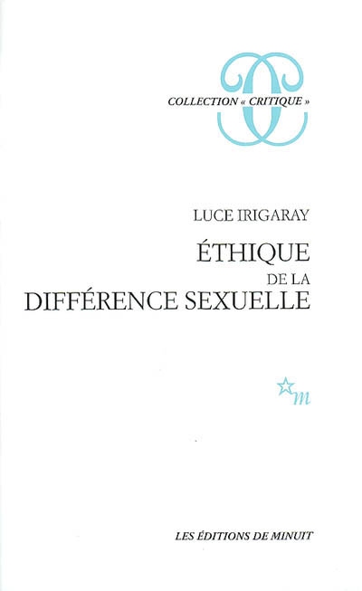 Ethique de la différence sexuelle