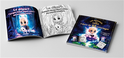 Les messages des chibis : 1 livre de 52 coloriages : tire une page au hasard, respire et laisse le message t'inspirer
