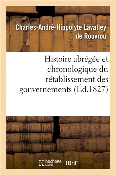 Histoire abrégée et...