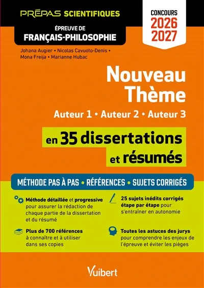 Les arcanes de la création en 35 dissertations et résumés : prépas scientifiques, épreuve de français philosophie, concours 2026-2027 : méthodes pas à pas, références, sujets corrigés
