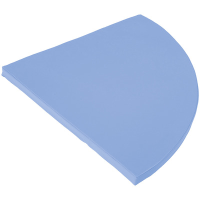 Tapis confort 1/4 cercle bleu clair