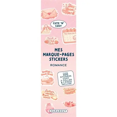 Mes marque page stickers : Romance Mes marque page stickers : Romance