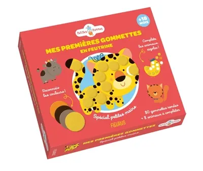 Mes premières gommettes en feutrine : animaux rigolos : spécial petites mains