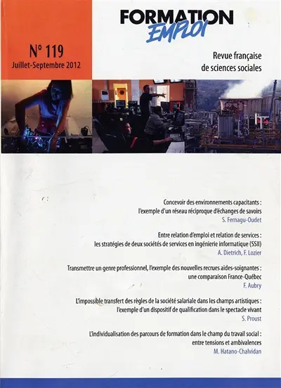 Formation emploi, n° 119