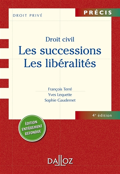 Droit civil : les successions, les libéralités