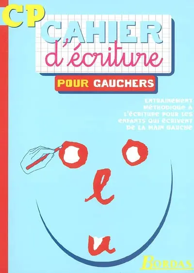 Cahier d'écriture CP pour gauchers