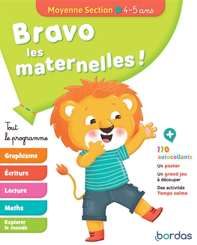 Bravo les maternelles ! : tout le programme : moyenne section, 4-5 ans